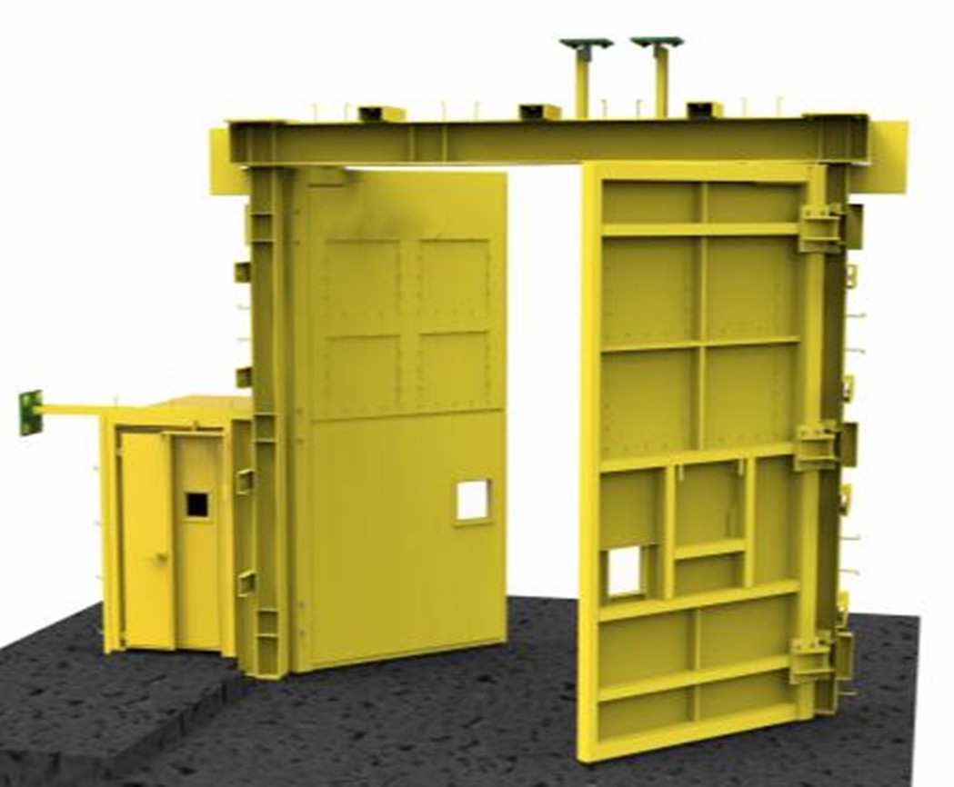 Hydraulic PLC Control Air Lock System/Πόρτα εξαερισμού με νέο σχέδιο για Deeping Mine
